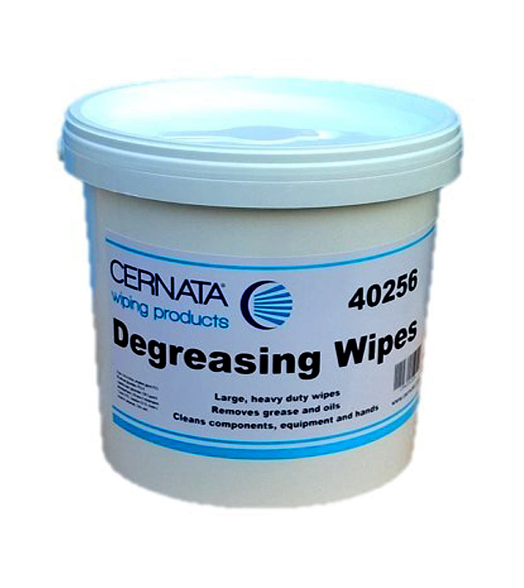Degreasing Wipes CERNATA® Multisurface Tub of 100 Elevator Equipment